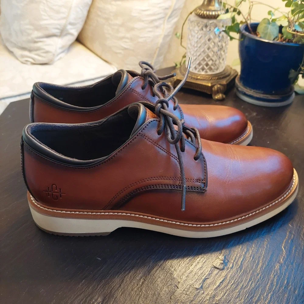 Cole Haan Men's American Classics Montrose Plain Toe Oxford C38960 Tan 8 NEW!
